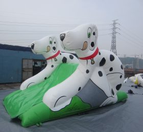 T8-459 Dogs Inflatable Dry Slide For Kids