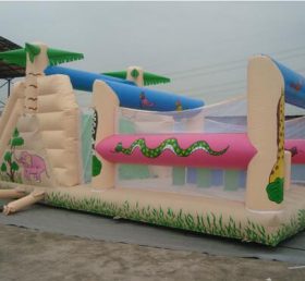 T7-489 Jungle Theme Inflatable Obstacles Courses