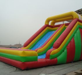 T8-588 Outdoor Colorful Giant Inflatable Dry Slide For Kids And Adults