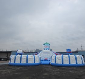 T7-512 White Inflatable Obstacles Courses