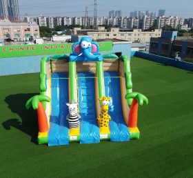 T8-2103 Jungle Theme Inflatable Elephant Slide Animal Inflatable Slides