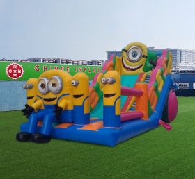 T8-4541 Minion Inflatable Dry Slide