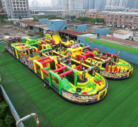 T7-1814B Graffiti Themed Inflatable Obstacle Course